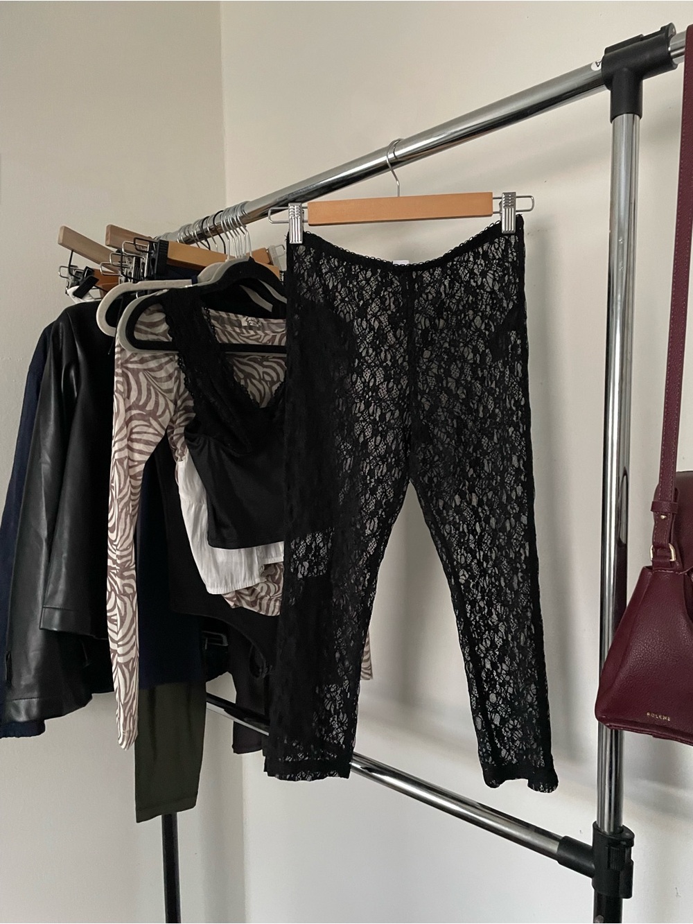3/$15 Urban Outfitters Black Lace capris